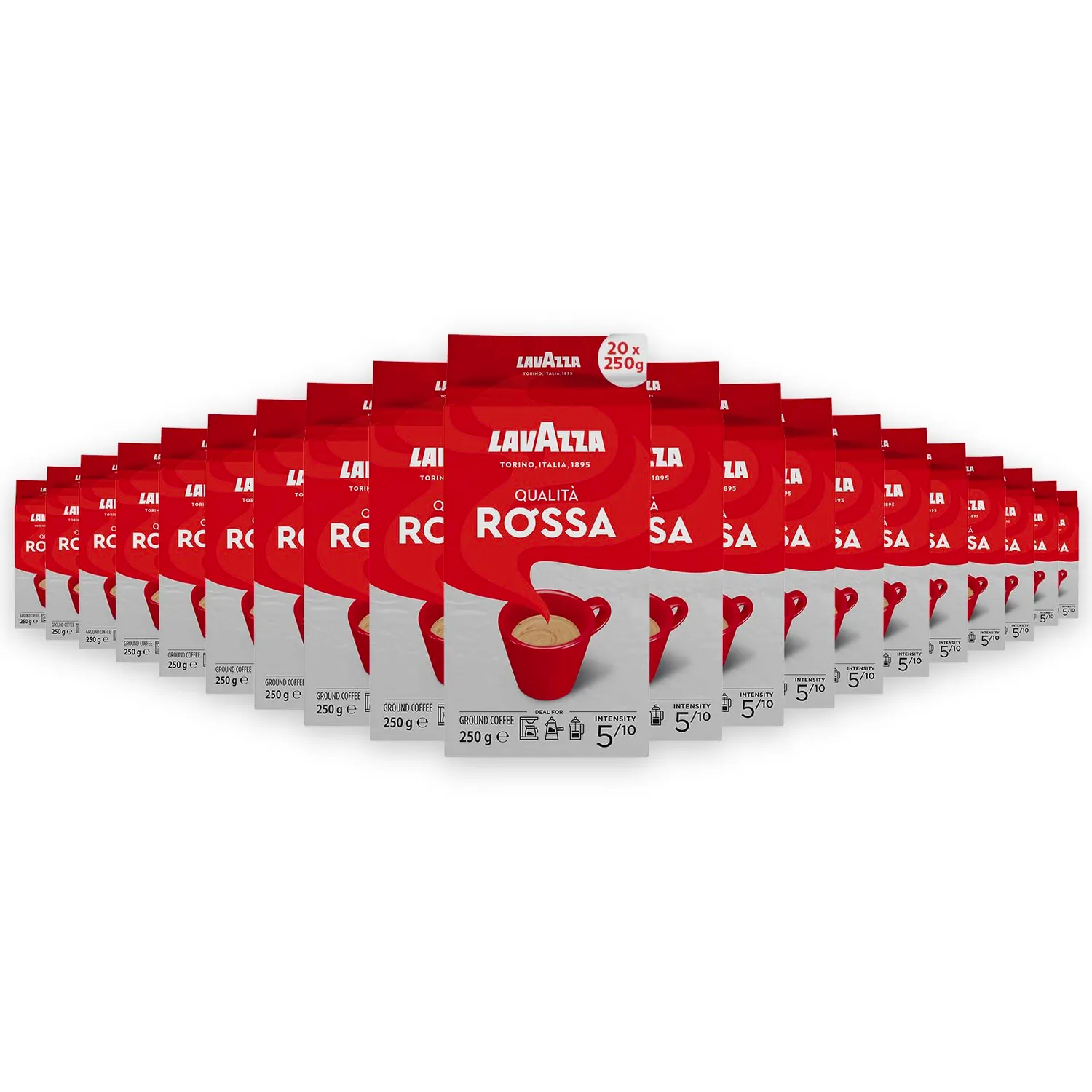 Lavazza Qualità Rossa caffè macinato 250 g rotondo