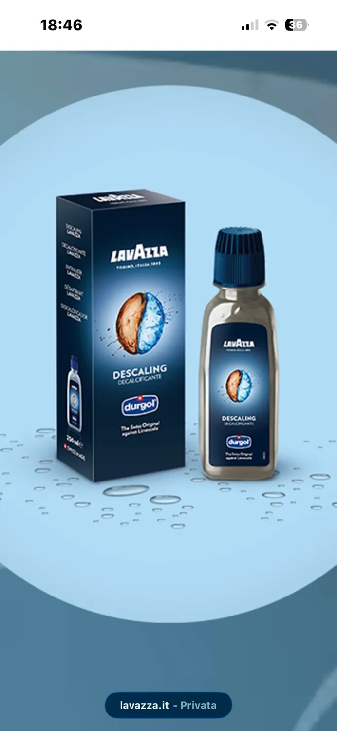 Lavazza A Modo Mio decalcificante liquido 250ml 2 usi