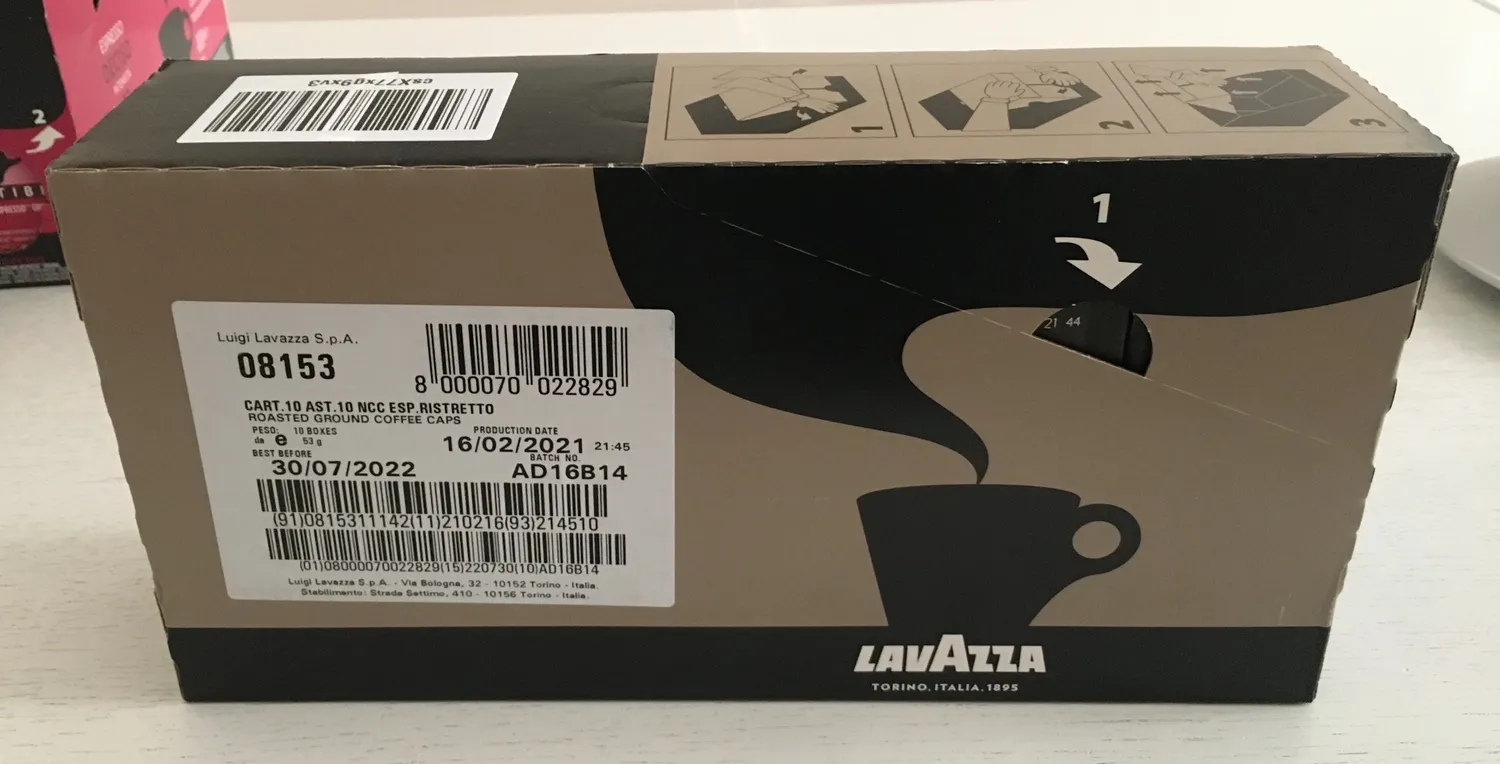 Lavazza Ristretto capsule compatibili Nespresso 100 caramello