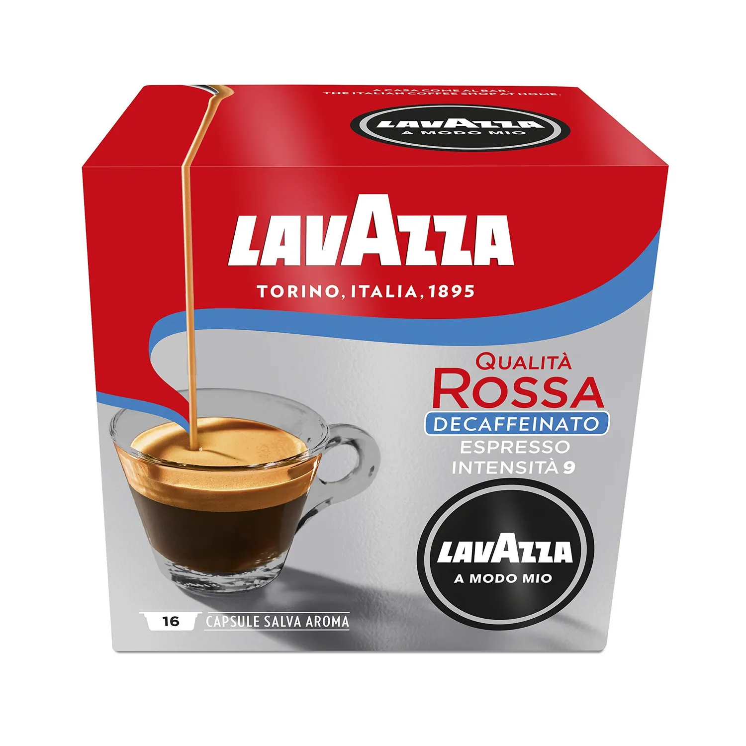 Lavazza A Modo Mio Qualita Rossa Dek capsule 256pz decaffeinato