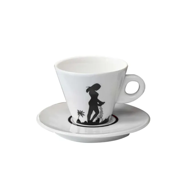 Antigua Tazzadoro Seminatrice Nera tazza cappuccino con piattino