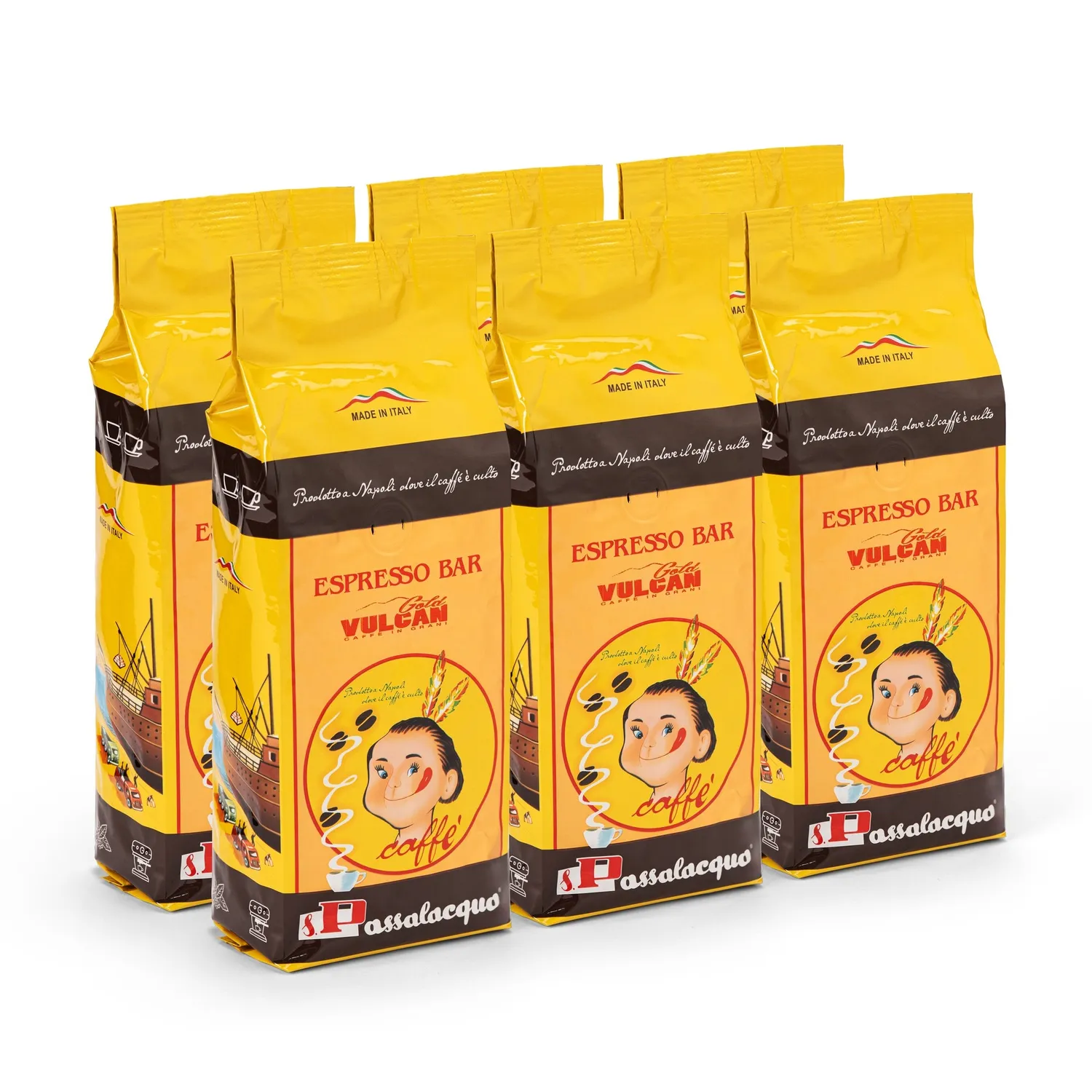 Passalacqua Gold Vulcan caffè grani 500g nocciola miele