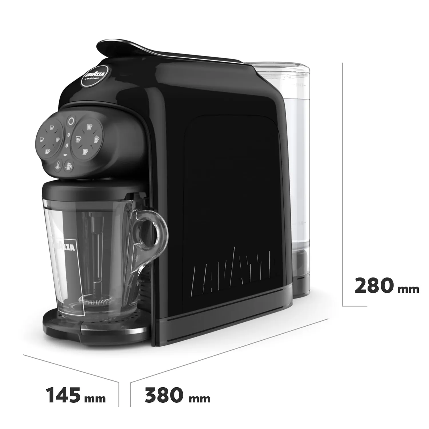 Lavazza A Modo Mio Deséa macchina caffè nera + 88 capsule