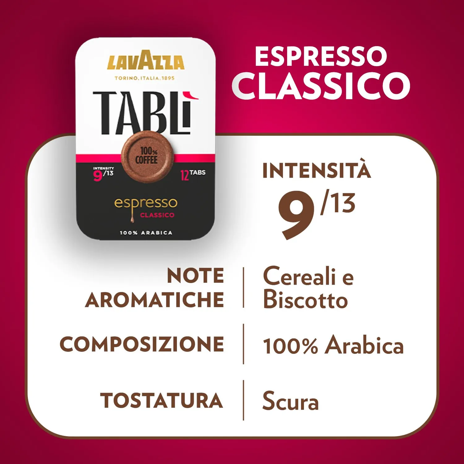 Lavazza Tabli macchina caffe tab 100% caffe marrone + 96 tab