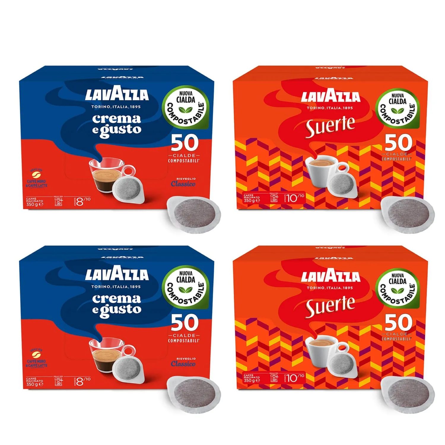 Lavazza Crema e Gusto Classico cialde ESE 200 tostatura scura