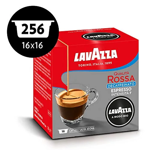 Lavazza A Modo Mio Qualita Rossa Dek capsule 256pz decaffeinato