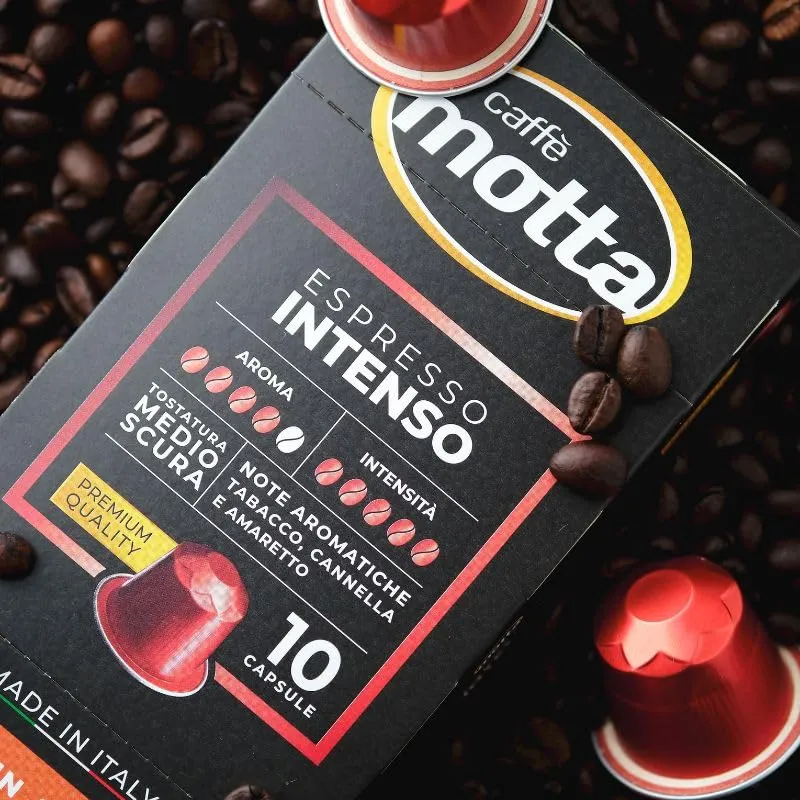 Caffè Motta Espresso Intenso capsule Nespresso 100 pz alluminio