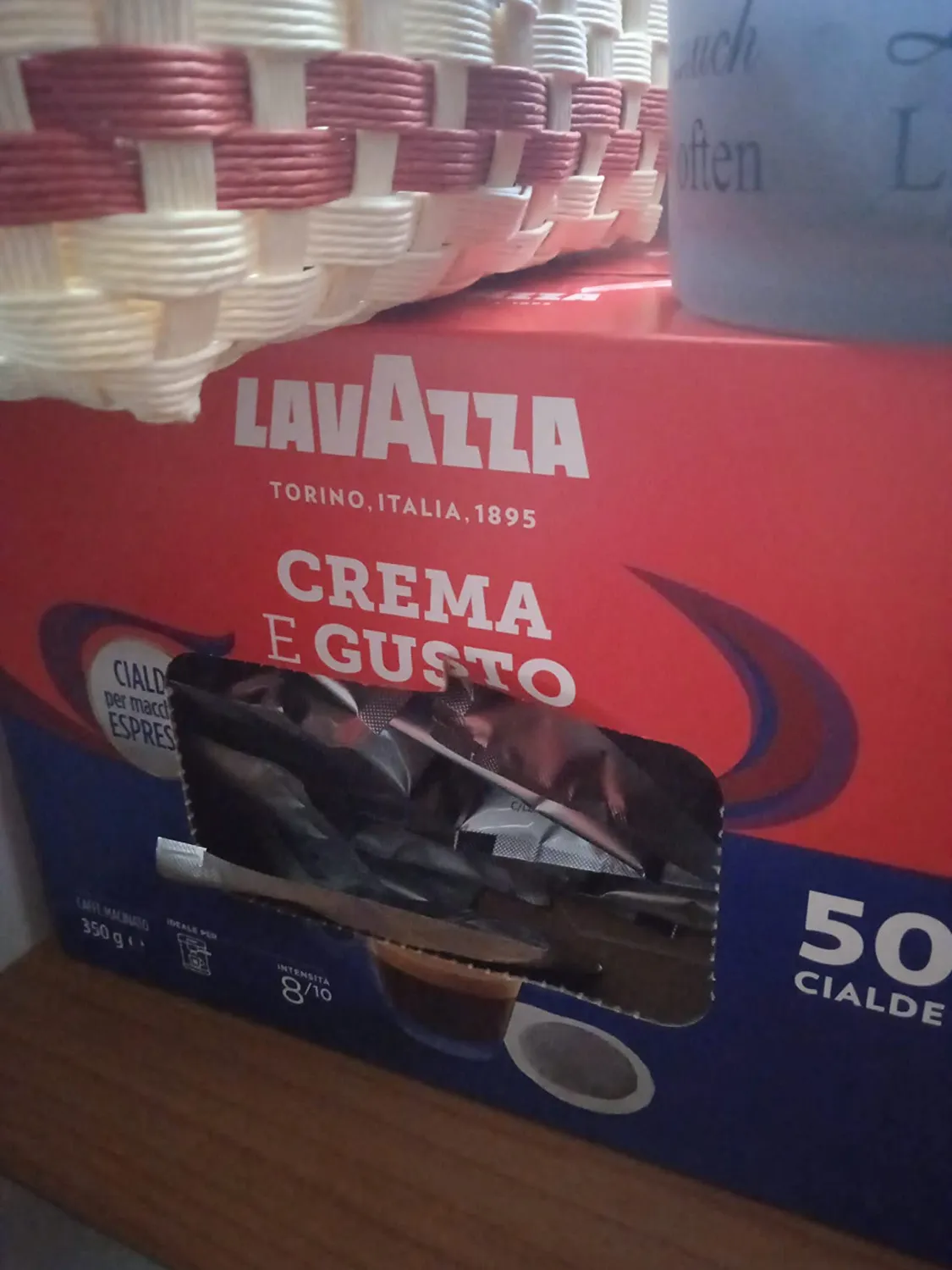 Lavazza Crema e Gusto Classico cialde ESE 50 pz legno tabacco