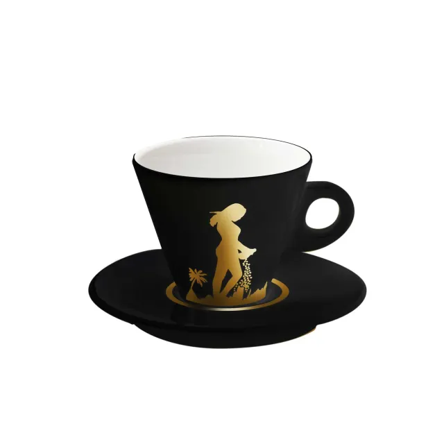 Antigua Tazzadoro Seminatrice Oro tazza cappuccino nera