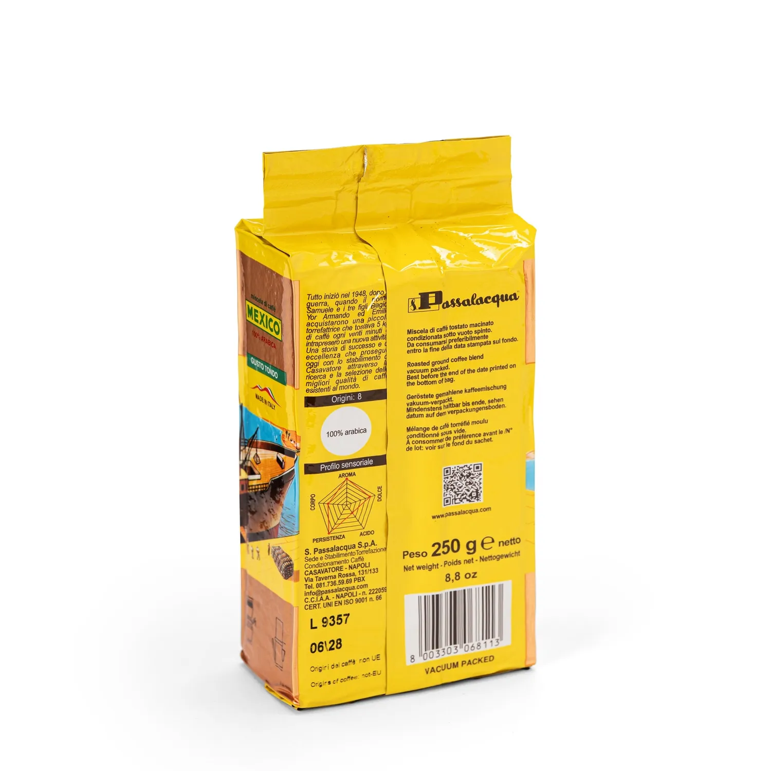 Passalacqua Mexico caffe macinato 250g 100% arabica