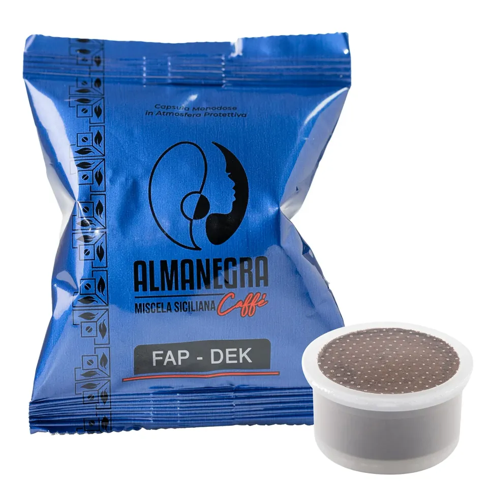 Almanegra Dek capsule compatibili Espresso Point 100 pz decaffeinato