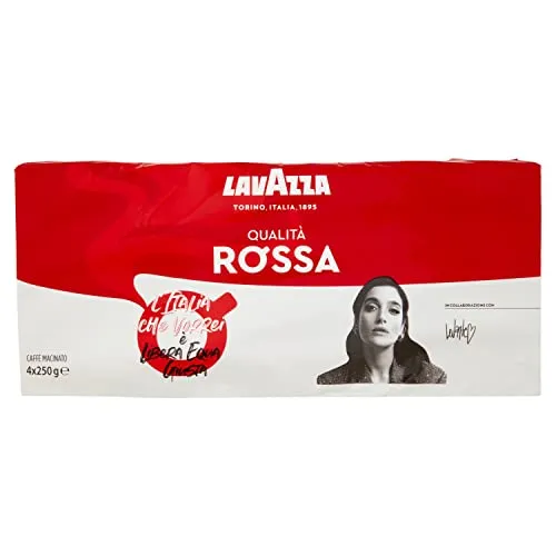 Lavazza Qualita Rossa macinato moka 4x250g note cioccolato