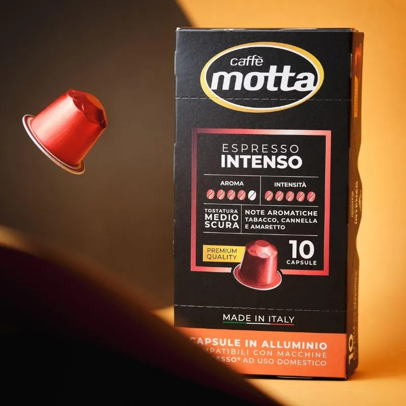 Caffè Motta Espresso Intenso capsule Nespresso 100 pz alluminio