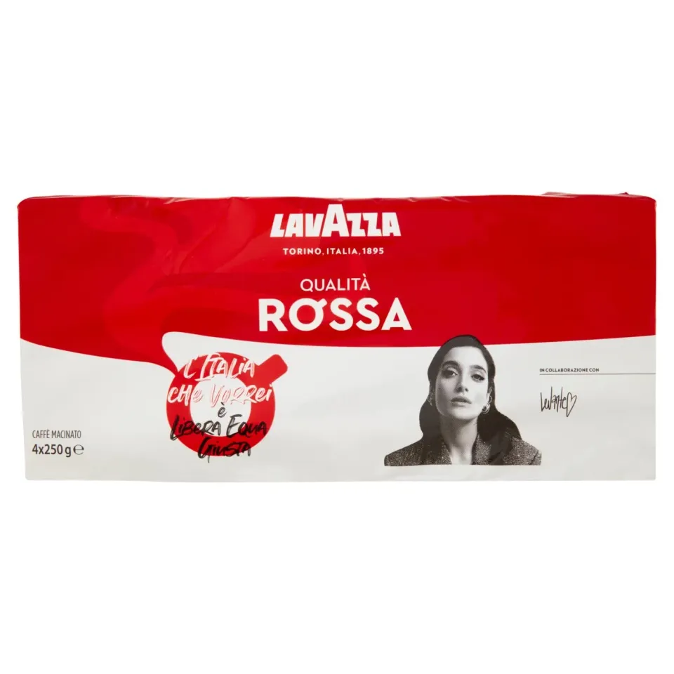 Lavazza Qualita Rossa macinato moka 4x250g note cioccolato