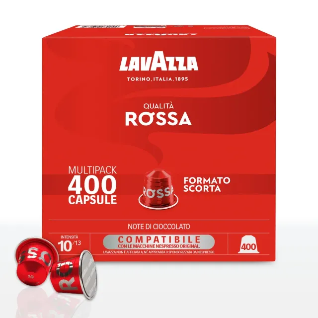 Lavazza Qualità Rossa Capsule Nespresso 400 pz cioccolato