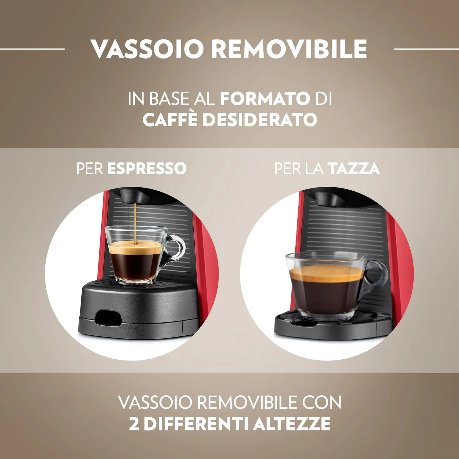 Lavazza A Modo Mio Tiny macchina rossa + 64 capsule Rossa