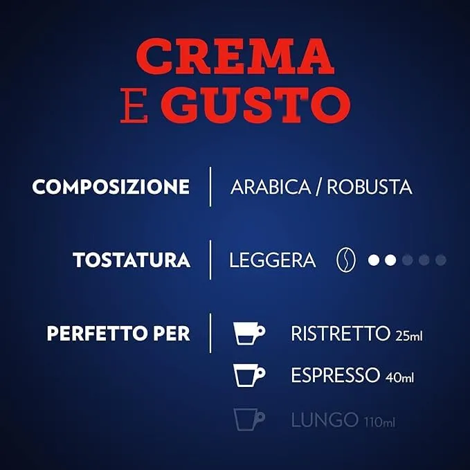 Lavazza Crema e Gusto Classico capsule Nespresso 400 pz intensità 12