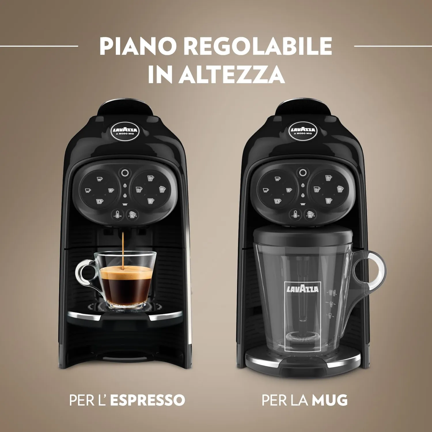 Lavazza A Modo Mio Deséa macchina caffè nera + 88 capsule