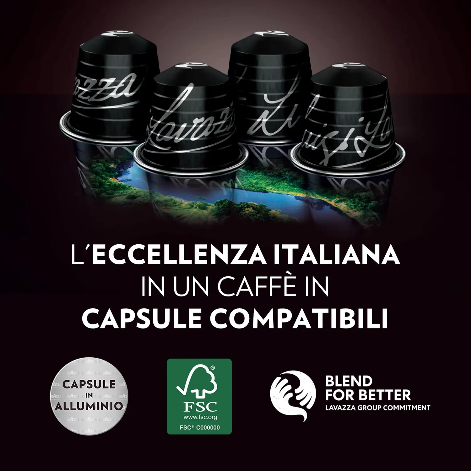 Lavazza Espresso Maestro Classico capsule Nespresso 100 pz tostatura scura