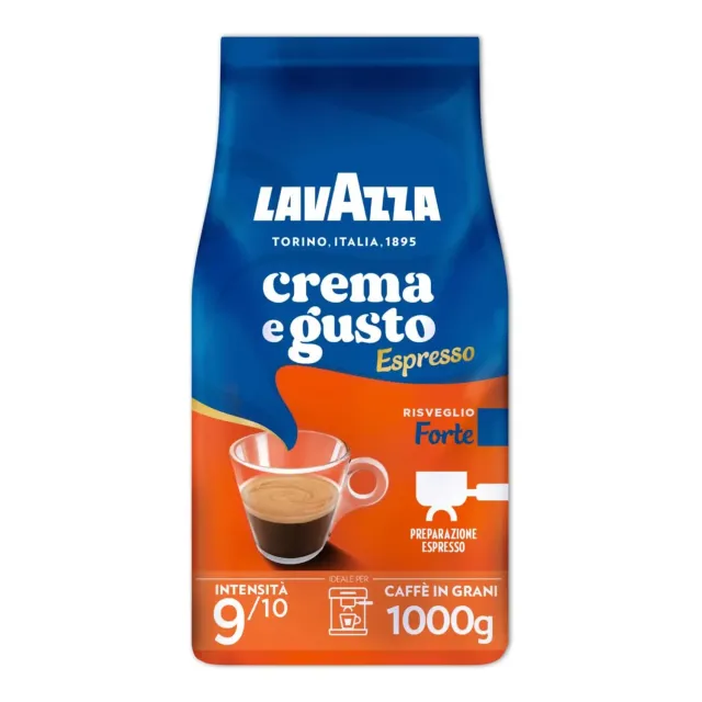 Lavazza Crema e Gusto Forte caffè in grani 1 kg tostatura scura