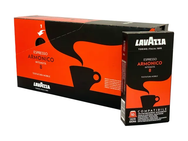 Lavazza Armonico capsule compatibili Nespresso 100 pz tostatura scura