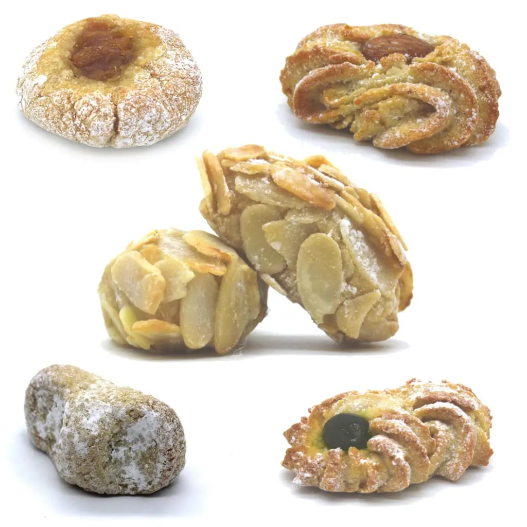 Almanegra Paste di Mandorla Foglie di Mandorle 20 pz artigianali