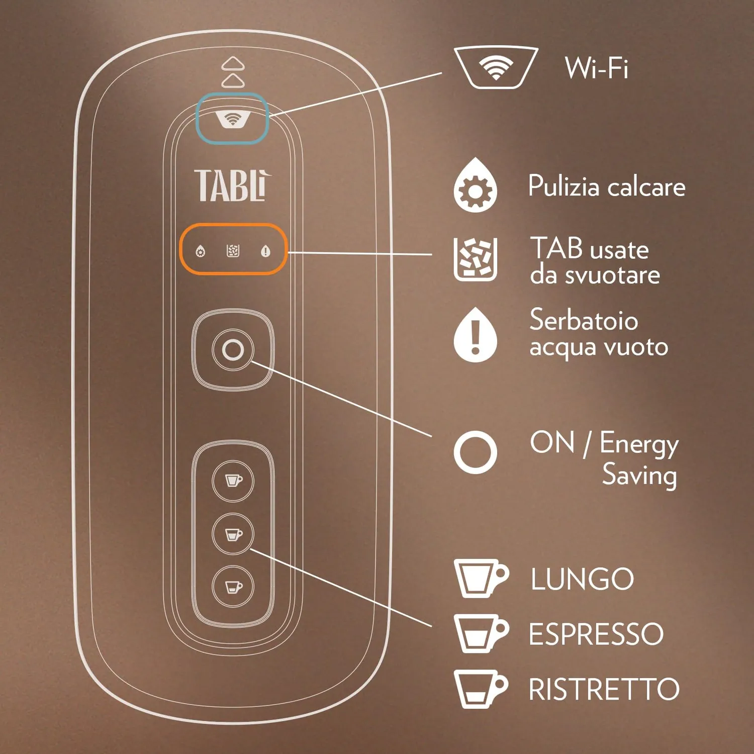 Lavazza Tabli macchina caffe tab 100% caffe marrone + 96 tab