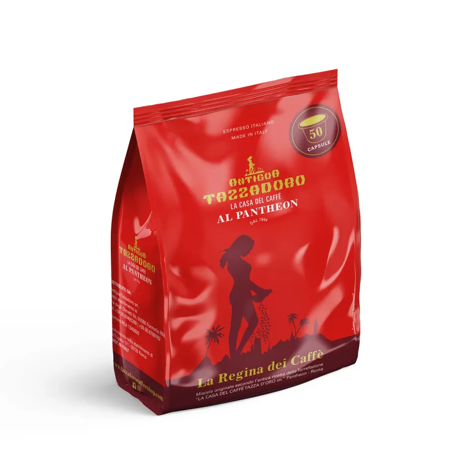 Antigua Tazzadoro La Regina dei Caffè Busta 50 capsule nespresso cremoso